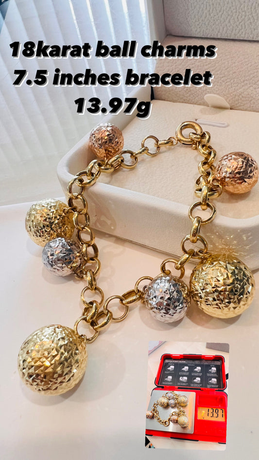 Balls charms bracelet