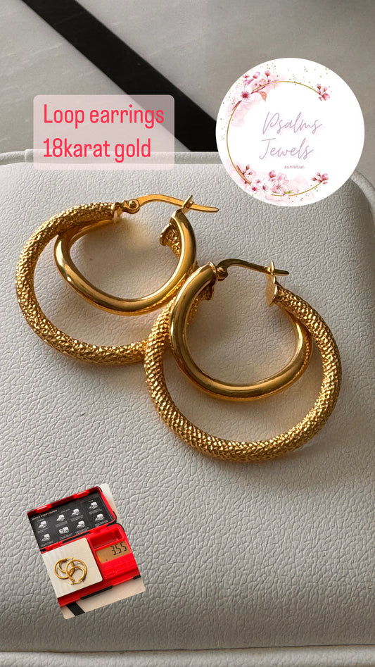 Double loop earring